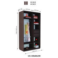 Шкаф купе Фаворит Ф-136 h=2200 мм