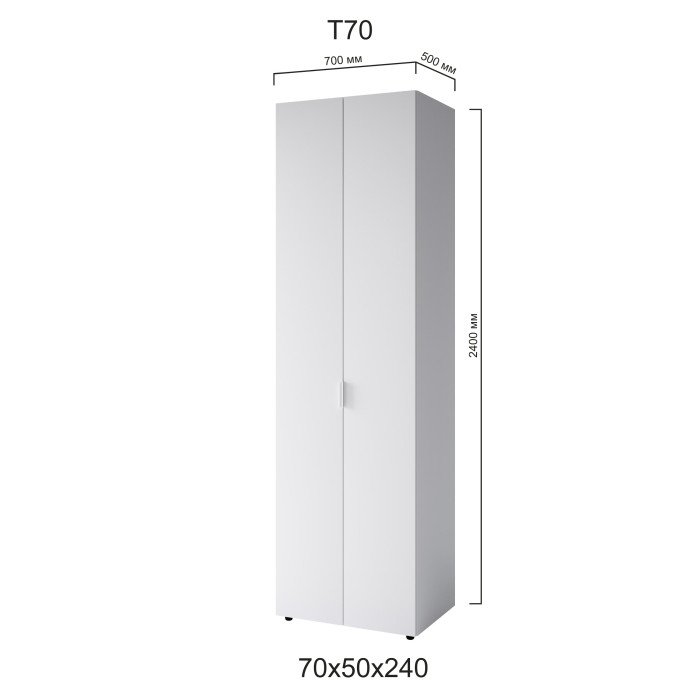 Распашной шкаф Т70 700x500x2400