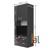 Тумба приставная ТВ 90 420 мм h=2100-2700 мм