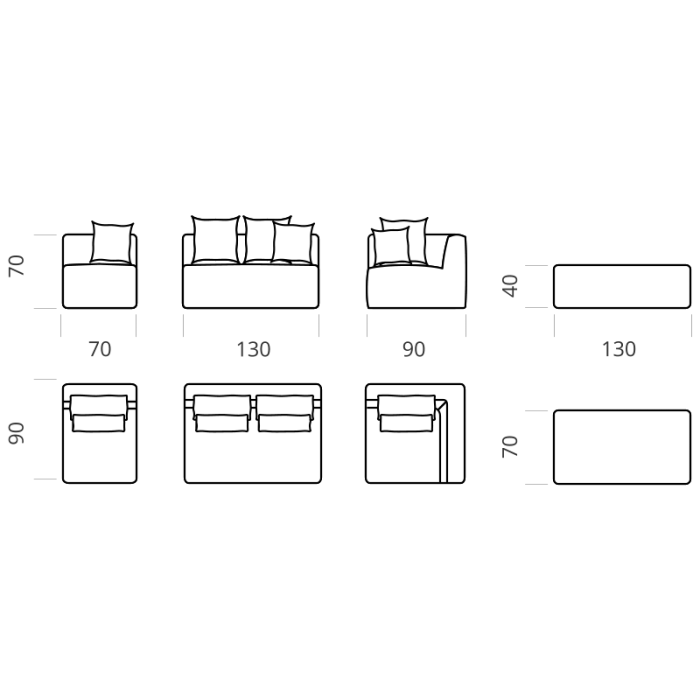 Диван безкаркасний кутовий Максимус 1,6х2,2 Lado
