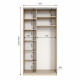 Шафа купе двохдверна Neo Light 1200 h=2100-2700мм