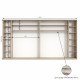 Шафа купе чотиридверна Neo Light Kombo 4300 h=2100-2700мм