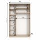 Шафа купе двохдверна Neo Light 1500 h=2100-2700мм