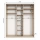 Шкаф купе трехдверный Neo Light 2300 h=2100-2700мм