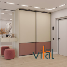 Шафа купе 190/2 1900x600x2500 VITAL Меблі