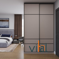 Шафа купе 170/3 1700x600x2500 VITAL Меблі