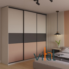 Шкаф купе 220/2 2200x600x2500 VITAL Меблі