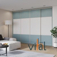 Шафа купе 310/3 3100x600x2500 VITAL Меблі