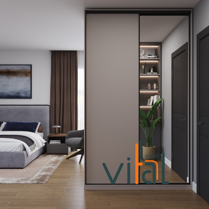 Шафа купе 140/1 1400x600x2500 VITAL Меблі