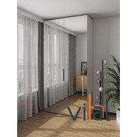 Шкаф со складной системой Line 120-2 двухдверный (2 зеркала) 1200х560х2400 мм