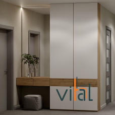 Шафа для передпокою з вставками 2100х400х2650 (h) мм VITAL Меблі