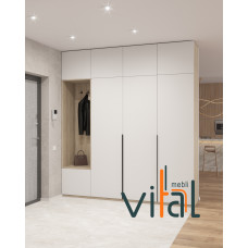 Шафа для передпокою 231/1 2300x520x2650 VITAL Меблі
