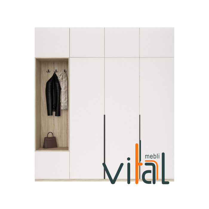 Шкаф для прихожей 231/1 2300x520x2650 VITAL Меблі