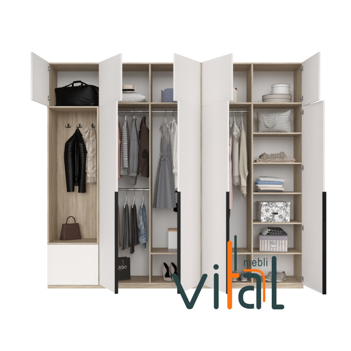 Шкаф для прихожей 271/1 2700x520x2650 VITAL Меблі