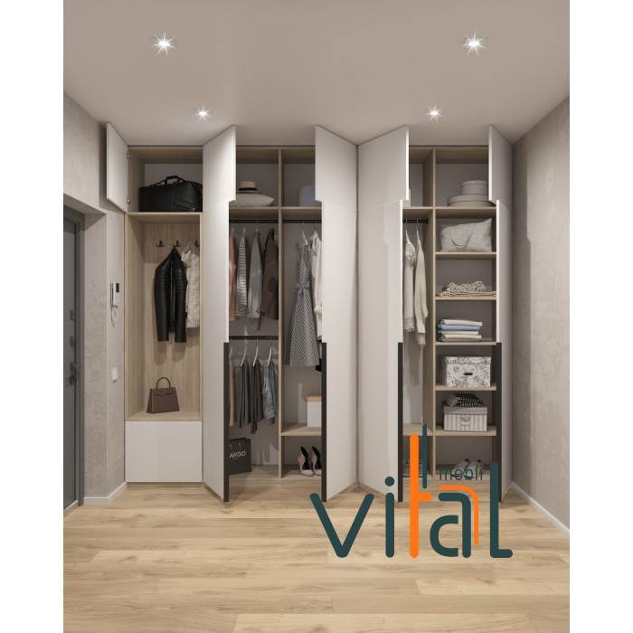 Шкаф для прихожей 271/1 2700x520x2650 VITAL Меблі