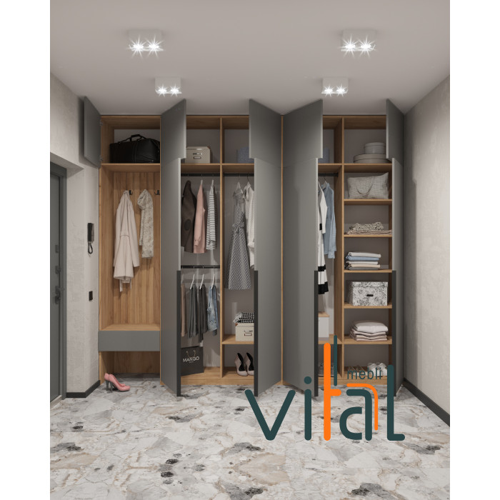 Шкаф для прихожей 291/3 2900x520x2650 VITAL Меблі
