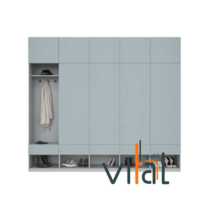 Шкаф для прихожей 271/2 2700x520x2650 VITAL Меблі