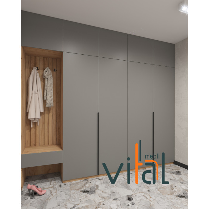 Шкаф для прихожей 291/3 2900x520x2650 VITAL Меблі