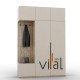 Шафа для передпокою 152/1 1500x520x2650 VITAL Меблі