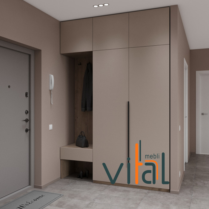 Шафа для передпокою 162/2 1600x520x2650 VITAL Меблі