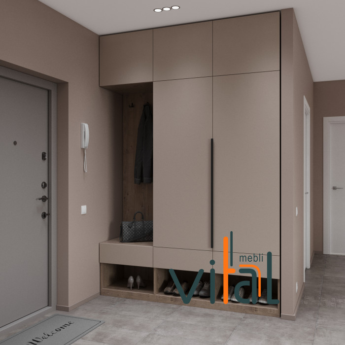 Шкаф для прихожей 192/3 1900x520x2650 VITAL Меблі