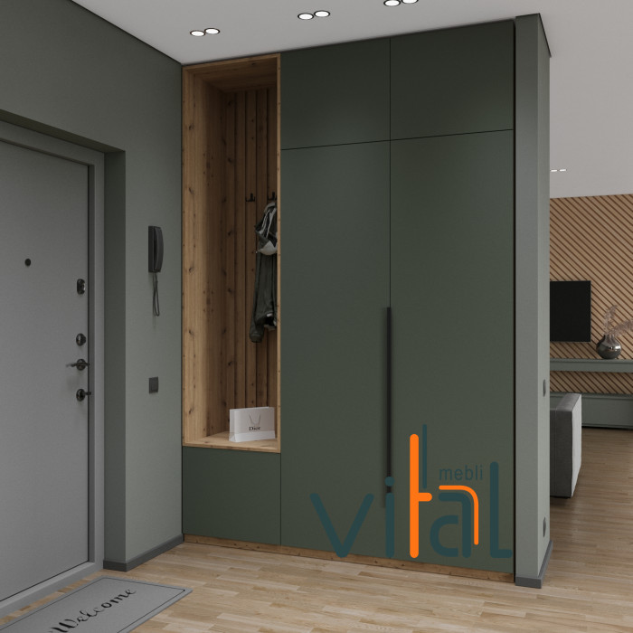 Шафа для передпокою 143/1 1400x520x2650 VITAL Меблі