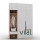 Шафа для передпокою 151/2 1500x520x2650 VITAL Меблі