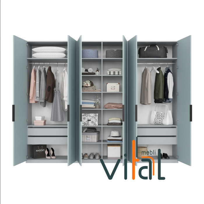 Шафа розпашна 335/1 3300x520x2400 VITAL Меблі