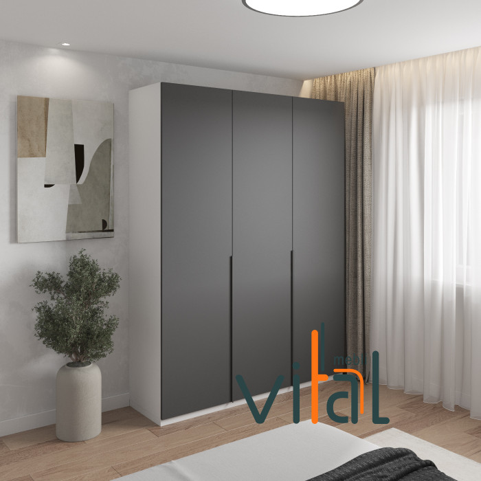 Распашной шкаф П 155/2 с полкой 1800x520x2400 VITAL Меблі