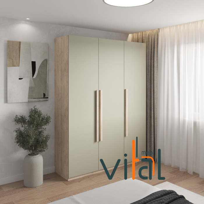 Распашной шкаф П 155/2 с полкой 1800x520x2400 VITAL Меблі