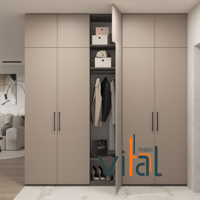 Шафа розпашна А 255/2 2500x520x2650 VITAL Меблі
