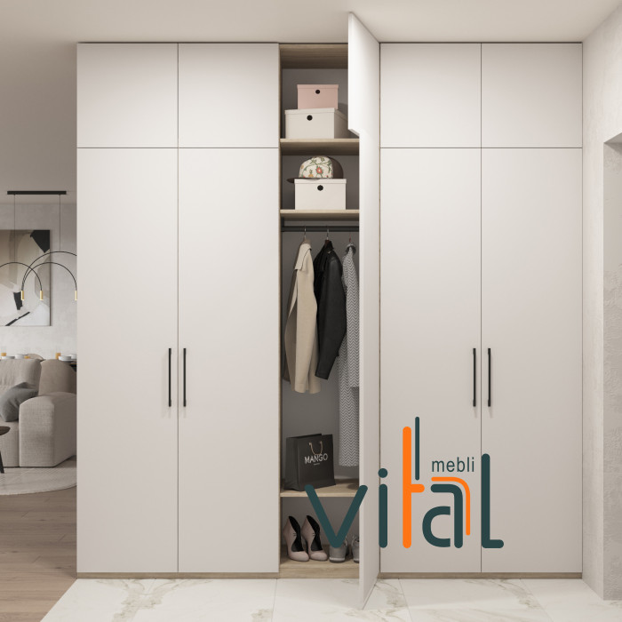 Шафа розпашна А 255/1 2500x520x2650 VITAL Меблі