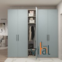 Распашной шкаф 275/2 2700x520x2400 VITAL Меблі