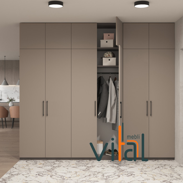 Шафа розпашна А 315/3 з антресоллю 3100x520x2650 VITAL Меблі