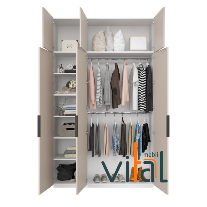 Шафа розпашна А 175/1 з антресоллю 1700x520x2650 VITAL Меблі