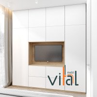 Шкаф с нишей для ТВ Studio-1 2600х520х2650 мм VITAL Меблі