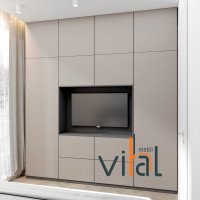 Шкаф с нишей для ТВ Studio-1 2500х520х2650 мм VITAL Меблі